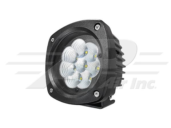 LED Flood Beam Light - 4.5" Semi-Round, 35W