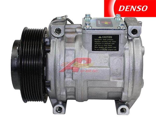 OE Denso Compressor 10PA15C - 124.5mm, 8 Groove Clutch, 12V