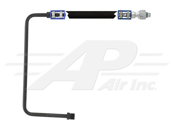 Condenser to Cab Hose - with Block Valve