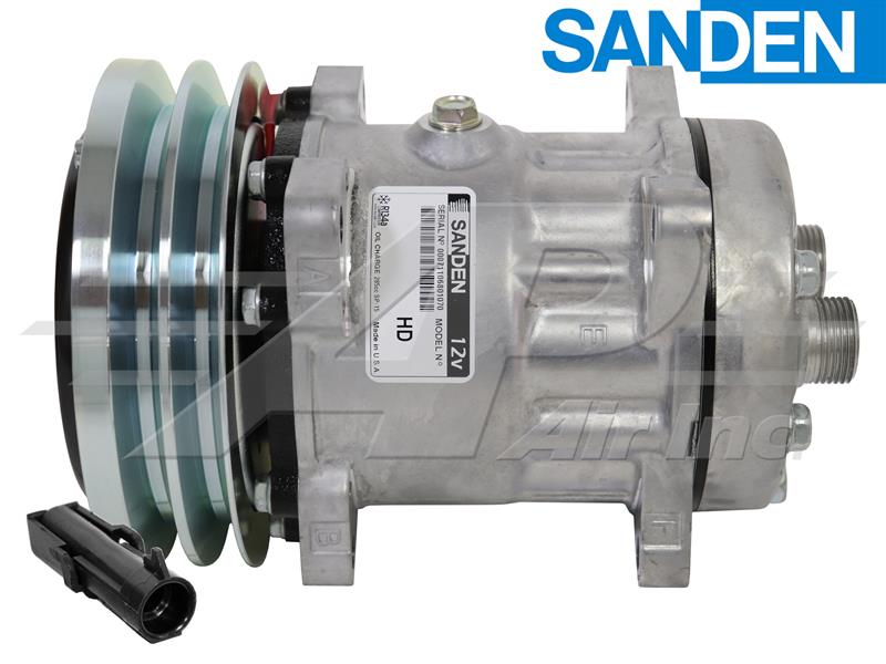 Original Sanden SD7H15 6 2 Groove Clutch Horizontal Tube ORing