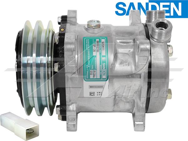 OE Sanden Compressor SD5H11 - 125mm 2 Groove Clutch 12V