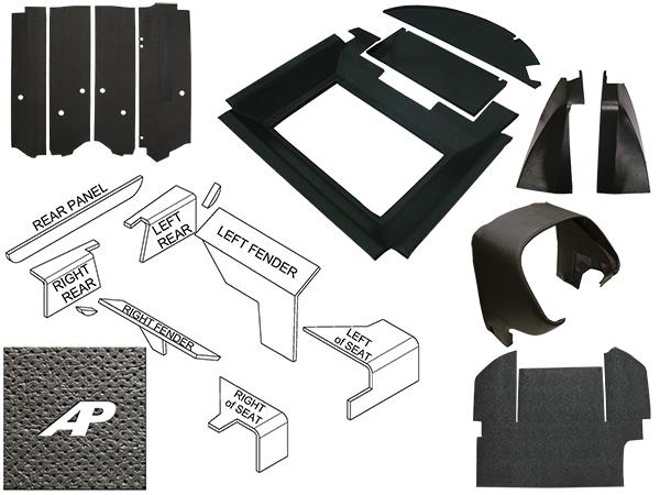 Early Series Complete Interior Cab Kit - Black