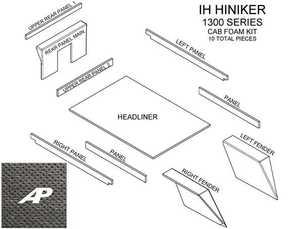Hiniker Series Cab Kit wHeadliner - Black