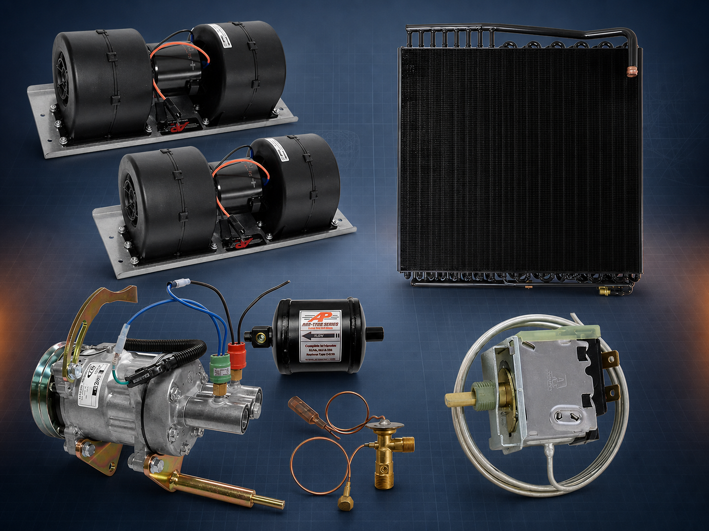 Agricultural air conditioning components