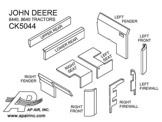Lower Cab Kit - Black - CK5044
