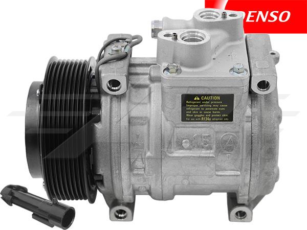 OE Denso Compressor 10PA15C - 124.5mm, 8 Groove Clutch, 12V