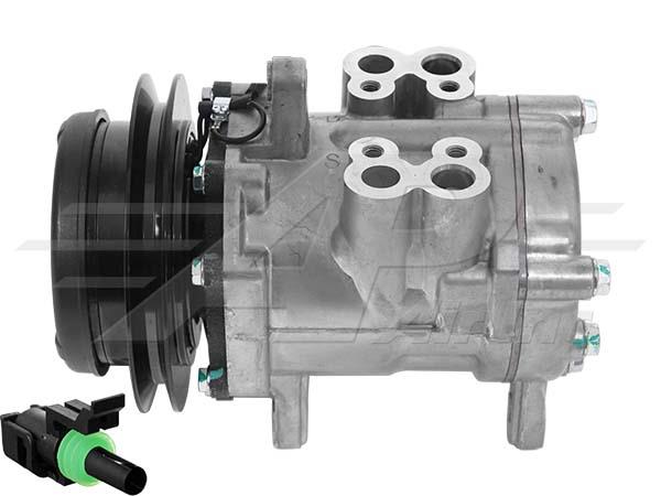 HD Sanden Style Denso - 146mm, 1 Groove Clutch, 12V - Without Manifold Kit