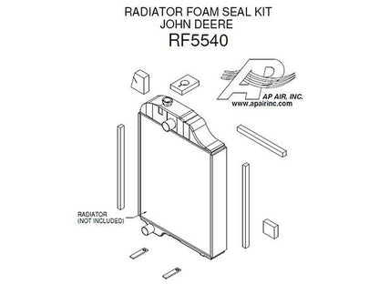 Radiator Foam Seal Kit - John Deere - RF5540