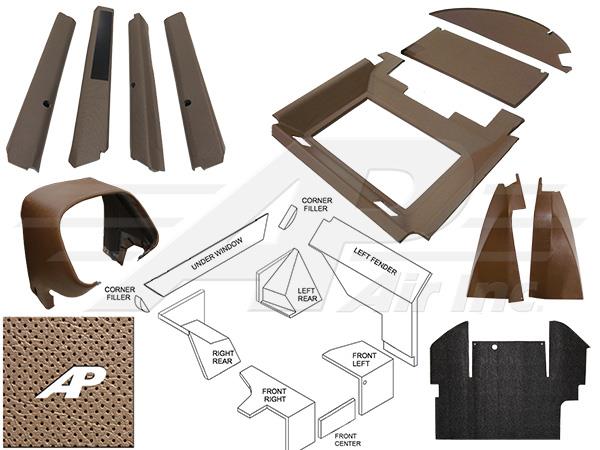 Qwik Fit Complete Interior Cab Kit - Brindle Brown