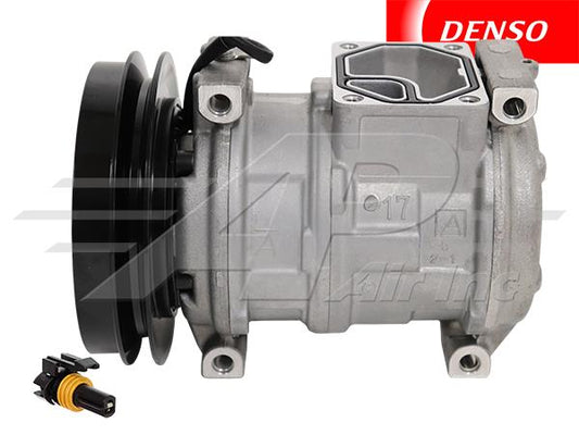 OE Denso Compressor 10PA17C - 146mm, 1 Groove Clutch, 12V - 503-130