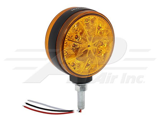 LED Amber Flashing Light - 4.5" Round - 3-3452