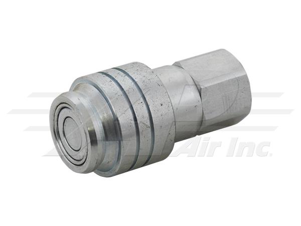 Female Flat Face 1/2" Hydraulic Coupler