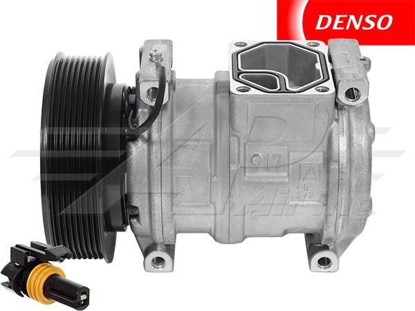 OE Denso Compressor 10PA17C - 146mm, 8 Groove Clutch, 12V without manifold