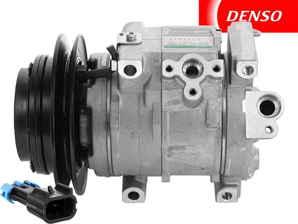 OE Denso Compressor 10SRE18C - 142mm, Single Groove Clutch 12V