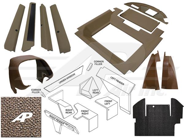 Qwik Fit Complete Interior Cab Kit - Multi Brown/Sailcloth Tan