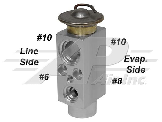 Expansion Valve with #10 Outlet Port EARLY serial number
