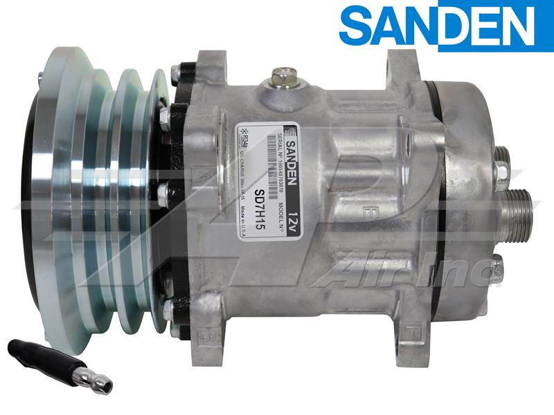 OE Sanden Compressor SD7 H15 - Groove Clutch V