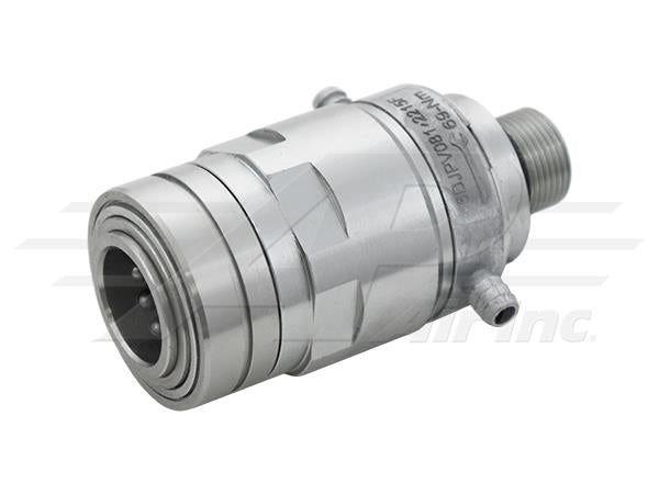 Female Poppet 1/2" Hydraulic Couplerv
