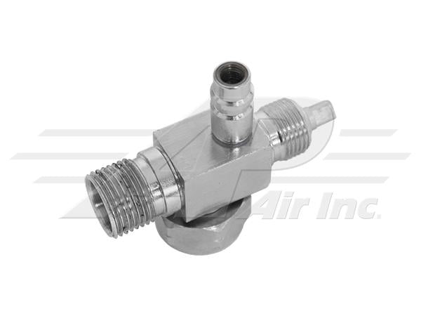 R134 Tube ORing Backseat Valve With 10 Male ORing Thread