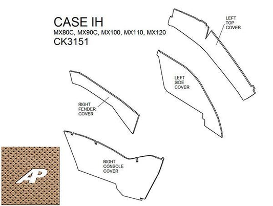 Lower Cab Kit - Sailcloth Tan