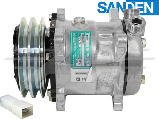 OE Sanden Compressor SD5H11 - 125mm 2 Groove Clutch 12V