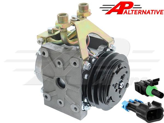 2 Groove - 5-1/4", York to Aftermarket Sanden Conversion Kit, LH Suction