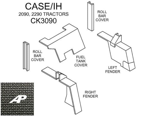 Lower Cab Kit - Black Basketweave