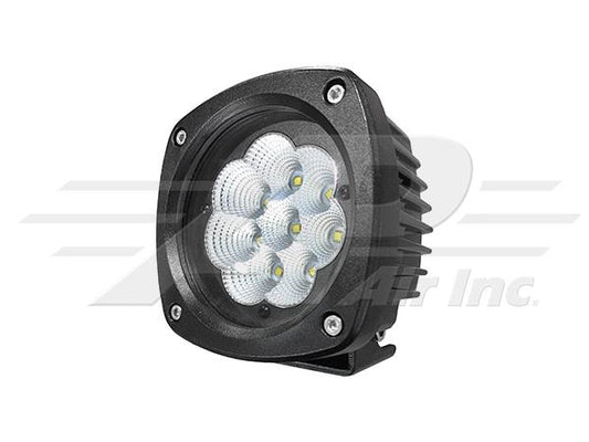 LED Flood Beam Light - 4.5" Semi-Round, 35W