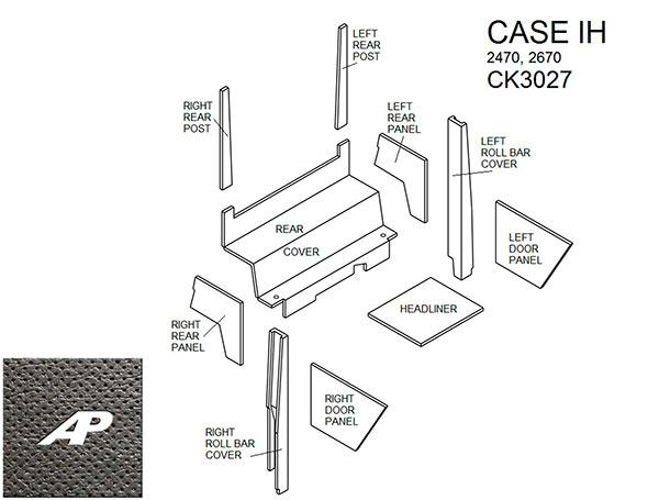 Lower Cab Kit with Headliner Door - Black