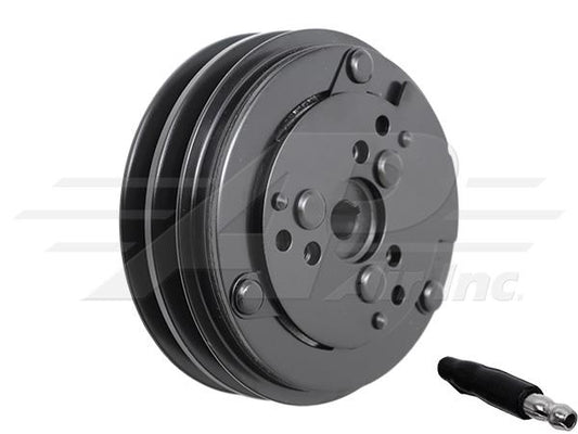 Sanden Clutch - 132mm, 2 Groove, 12V LATE serial number