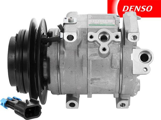 OE Denso Compressor 10SRE18C - 142mm, Single Groove Clutch 12V